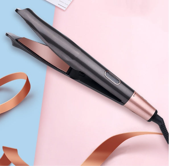 Lisseur & Fer à Boucler 2‑en‑1 – Cheveux Secs et Mouillés