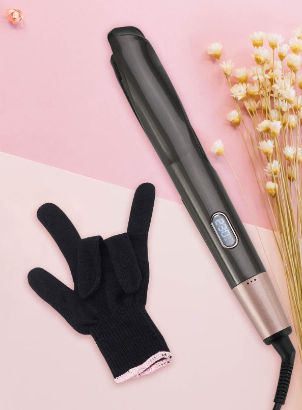 Lisseur & Fer à Boucler 2‑en‑1 – Cheveux Secs et Mouillés